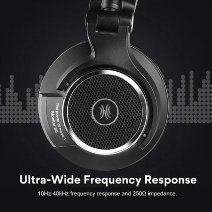 Oneodio Monitor 80 Open Back Headphones Wired Over Ear 250Ω Audiophile Headphones With Hi-Res Audio Professional Studio Headset