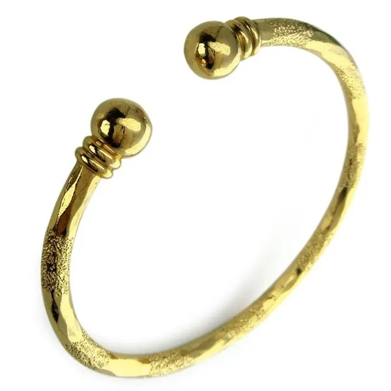 Yellow   Women Wedding Bangle Bracelet 54MM Charms Jewelry