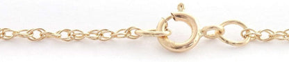 14K Gold Natural Sapphire Cross Pendant Necklace