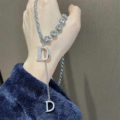 Fashion Luxury Jewelry Micro-inlaid Zircon Exquisite Necklace Bracelet Temperament Feminine Jewelry Accessories