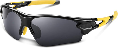 Polarized Sports Sunglasses for Men Women Youth Baseball Fishing Cycling Running Golf Motorcycle Tac Glasses UV400