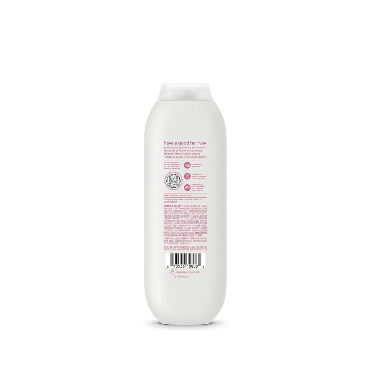 Volumizing Conditioner, Pure Peace with Rose, Peony, and Pink Sea Salt Scent Notes, Paraben and Sulfate Free, 13.5 Oz (Pack of 1)