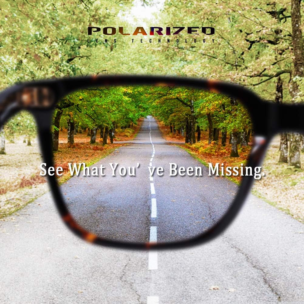 Polarized Men'S Sunglasses UV400 Protection for Driving Fishing Hiking Golf Outdoor Sport Glasses