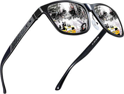 Men's Retro Metal Frame Driving Polarized Sunglasses For Men Sun glasses