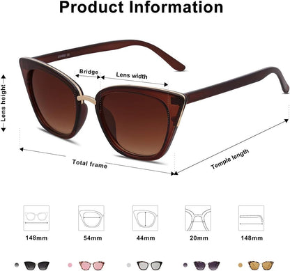 Cat Eye Designer Sunglasses Fashion UV400 Protection Glasses SJ2052