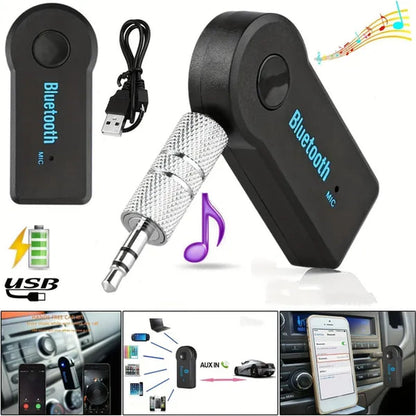 Wireless Bluetooth 5.0 Receiver Transmitter Adapter 3 in 1 USB Adapter Audio Receiver Bluetooth Car Charger Car Aux for E91 E92