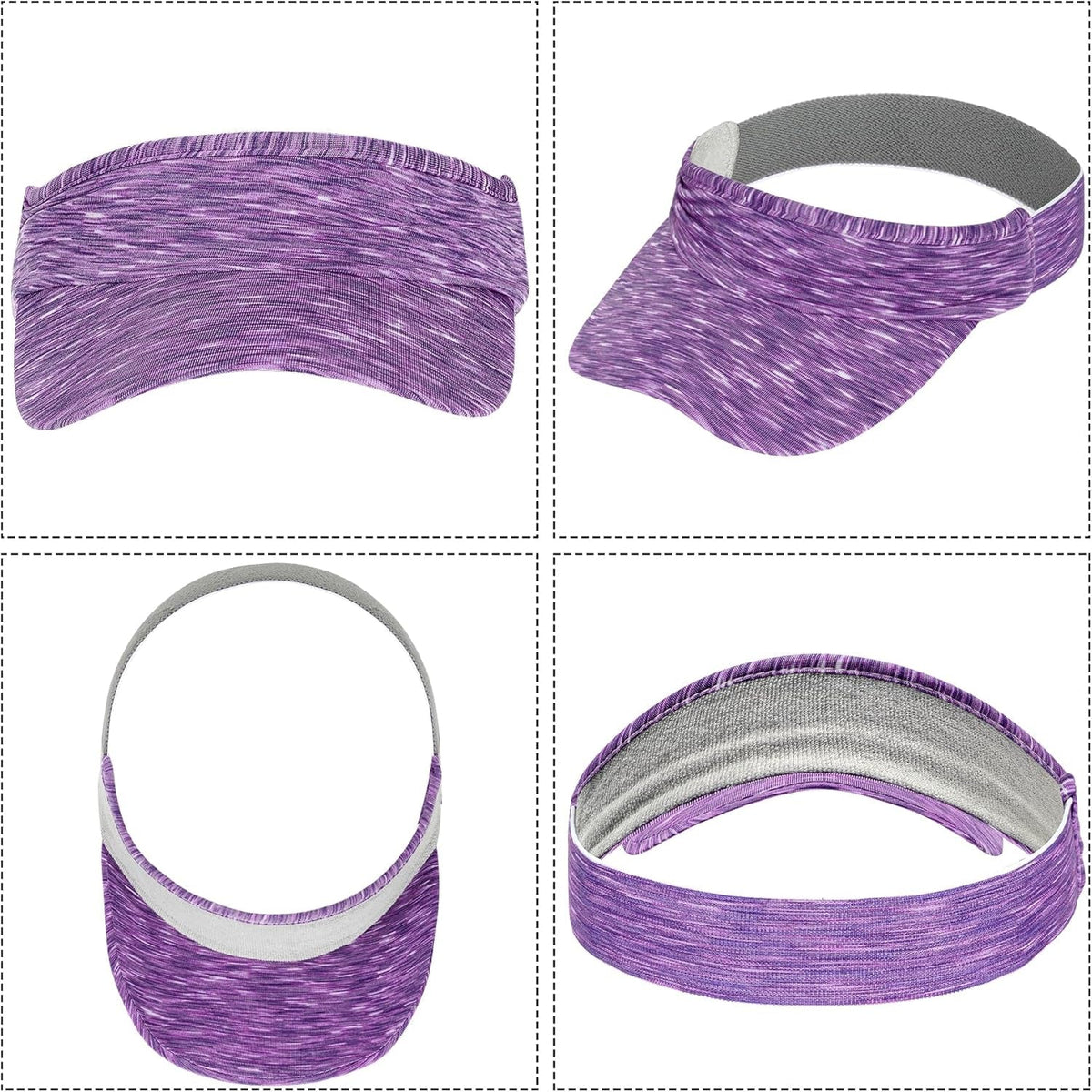 1 Piece of Sun Visor Hat Stretch Headband Visor Sport Wear Athletic Visor Elastic Visor Cap for Women and Men