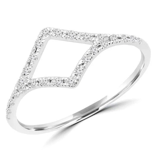 Majesty Diamonds MDR170053 0.1 CTW Round Diamond Cocktail Ring in 14K