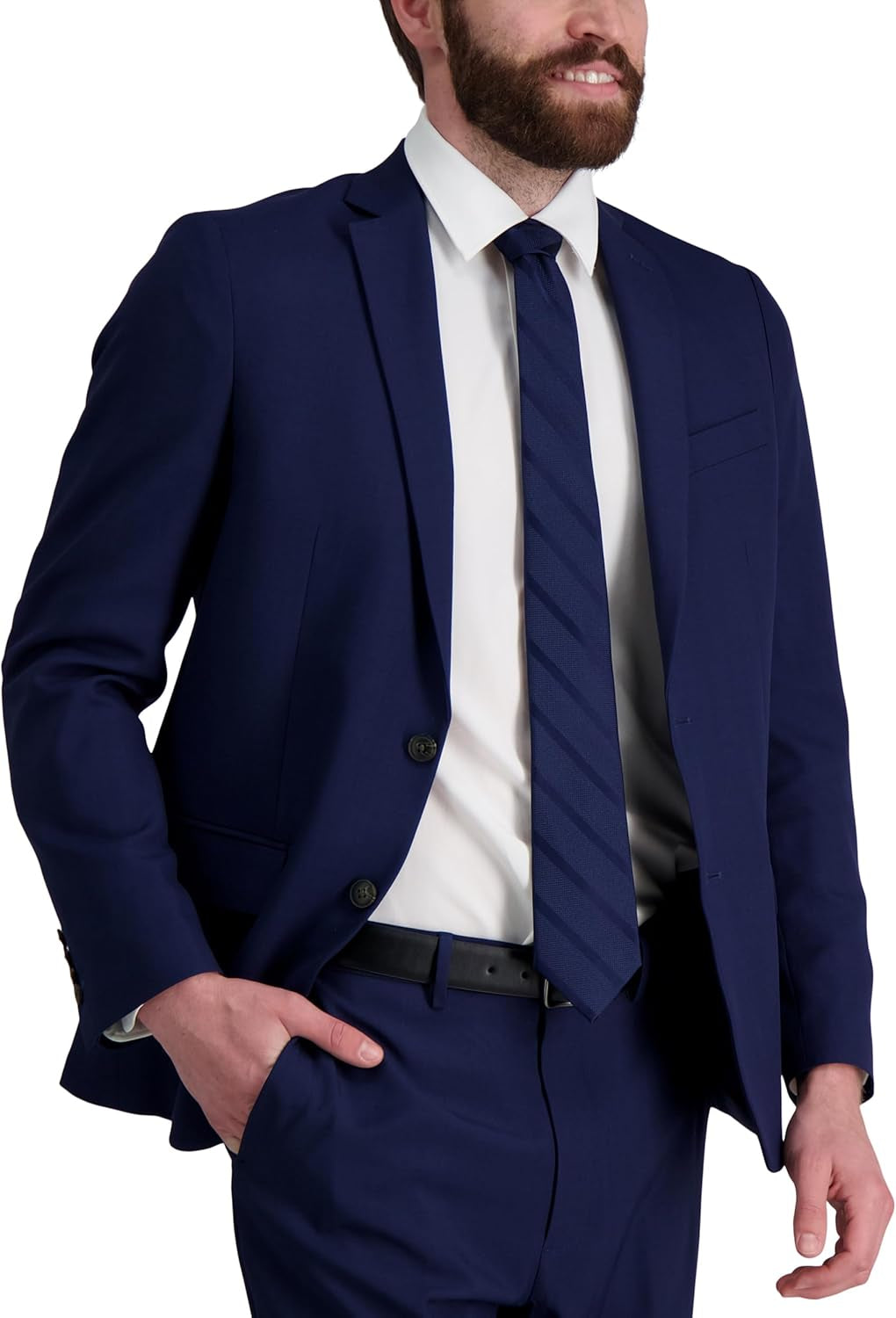 Men'S Classic Solid Textured Stripe Tie