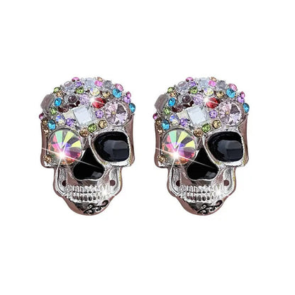 1 Pc Crystal Skull Car Air Fresheners Vent Clips Car Diffuser Vent Clip Rhinestone Car Decoration Cute Car Interior Decor Bling Car Accessories