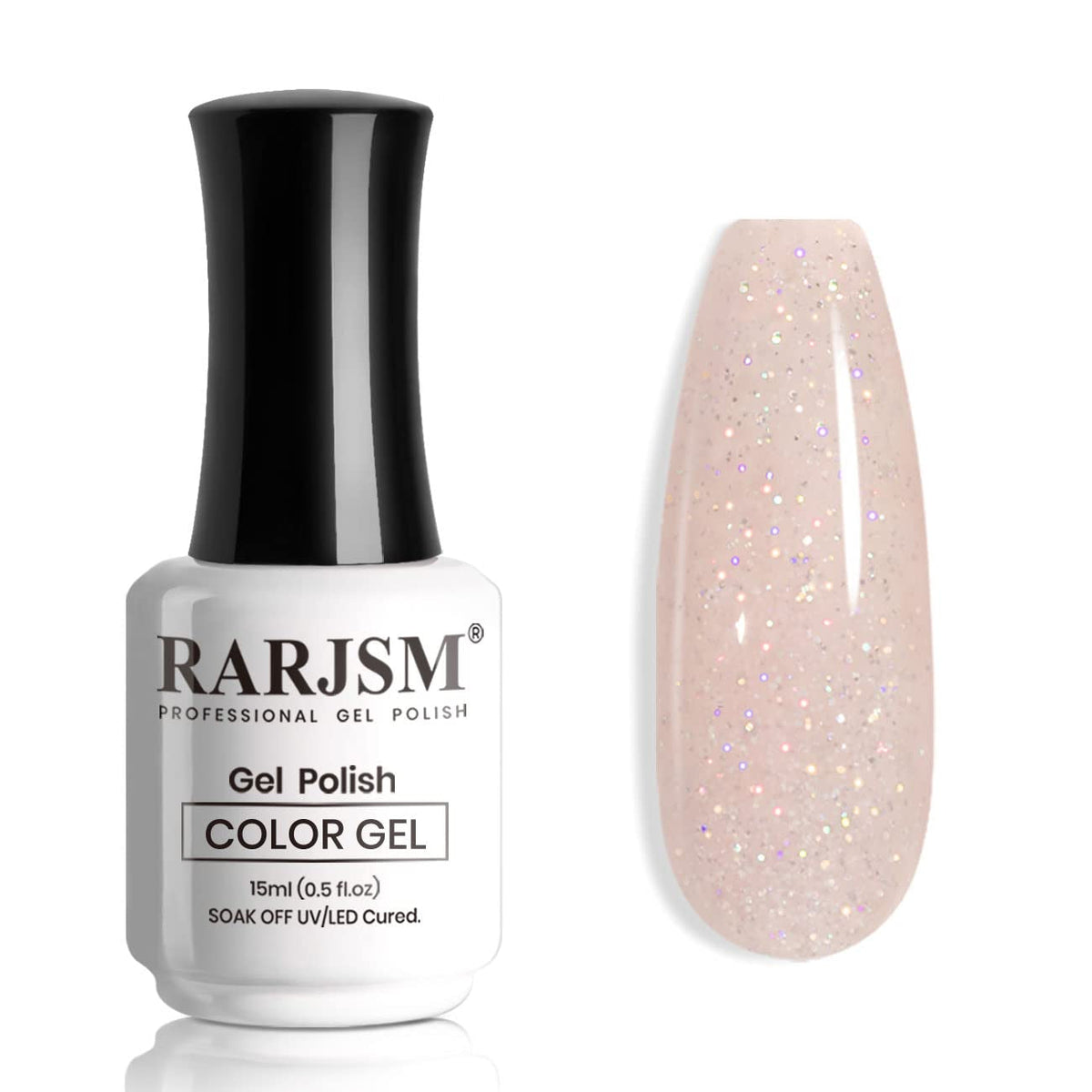 Nude Hot Pink Iridescent Gel Nail Polish Sheer Bright Neon Pink Glitter Jelly Gel Polish Neutral Shimmery Summer Color Sparkle Rainbow Pigment Gel 15ml Soak off Cured Need for Home Salon DIY
