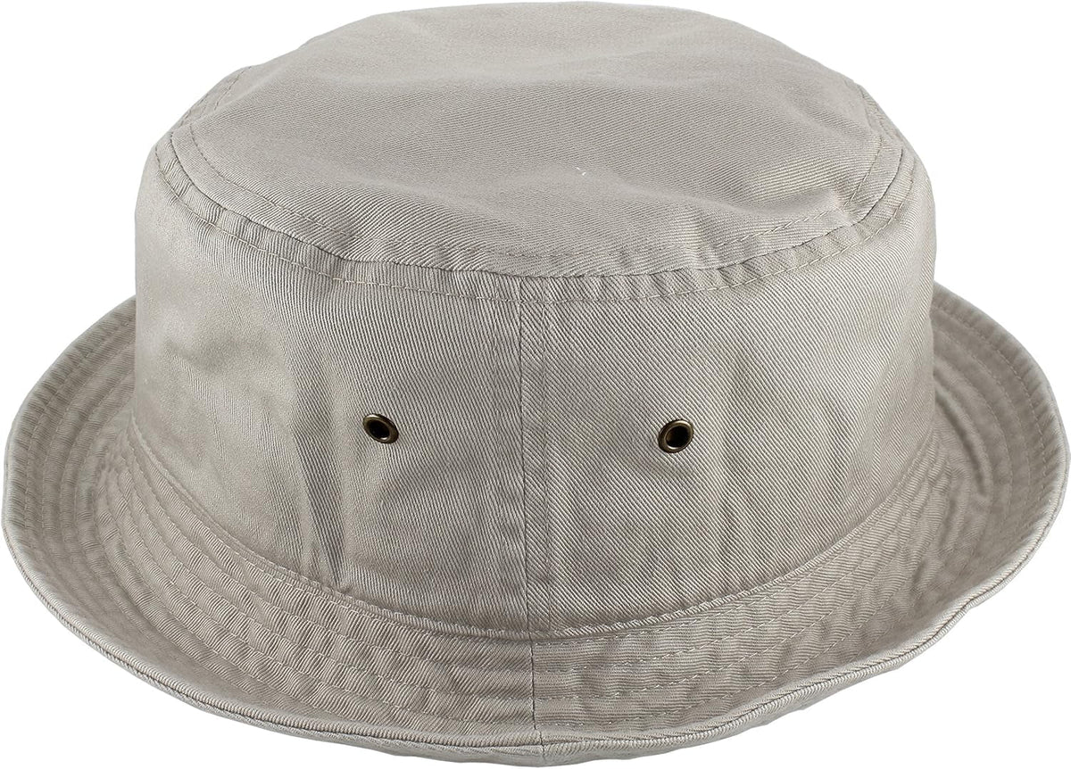 Solid Color 100% Cotton Bucket Hat for Women and Men Packable Travel Summer Beach Hat