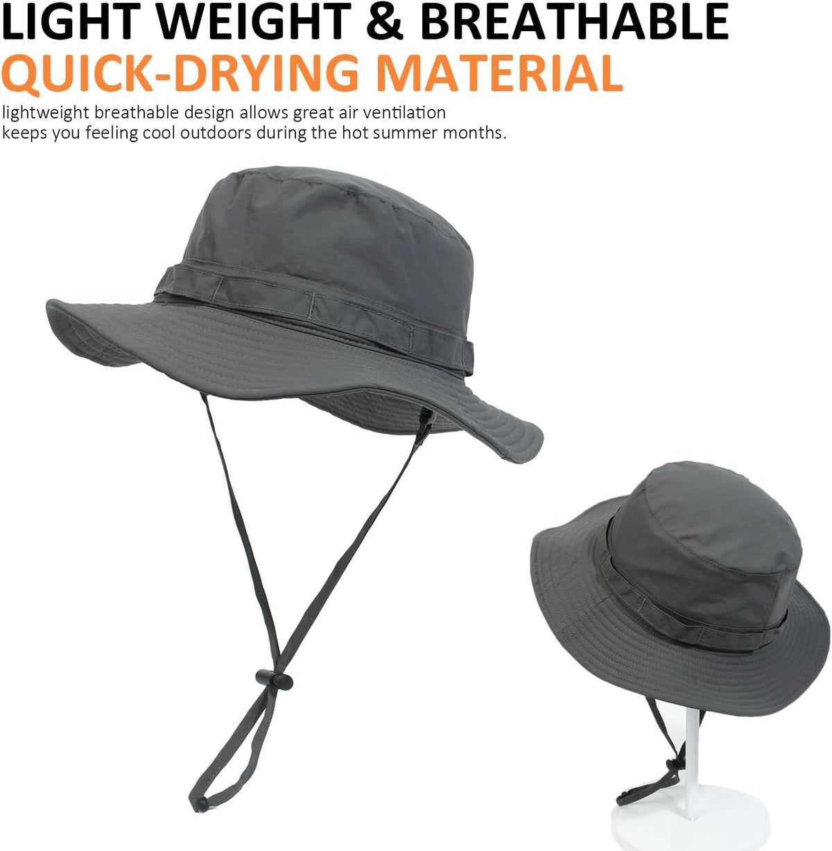 Outdoor Quick-Drying Sun Hat for Men, Summer Man Foldable Sun Protection Wide Brim Sun Hats Bucket Hats Beach Hat UPF 50+