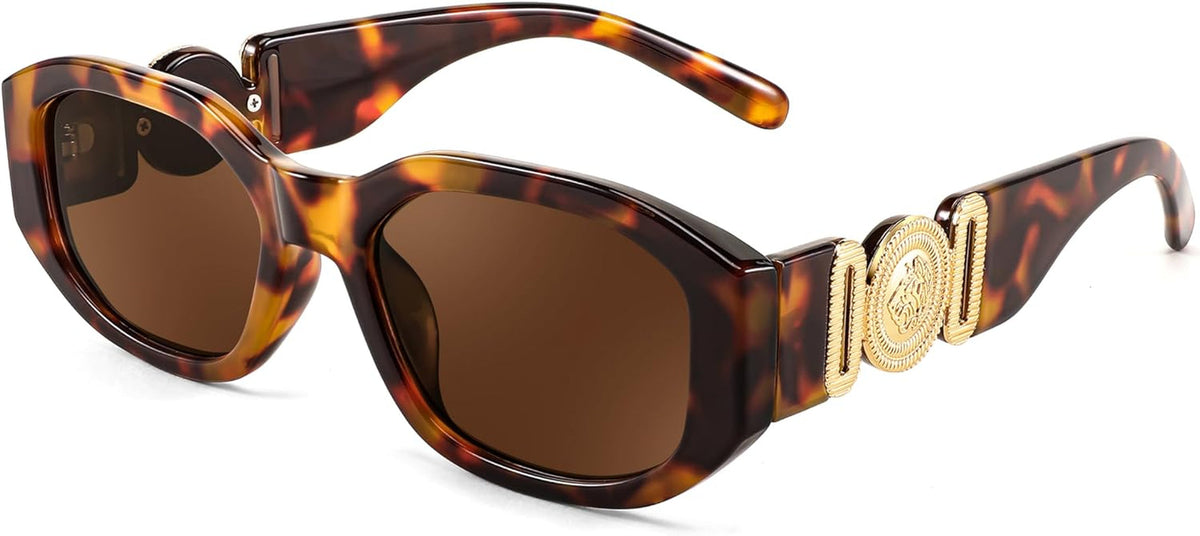 Retro Trendy Rectangle Sunglasses Women Men Vintage 90s Small Narrow Square Sunglasses B2322
