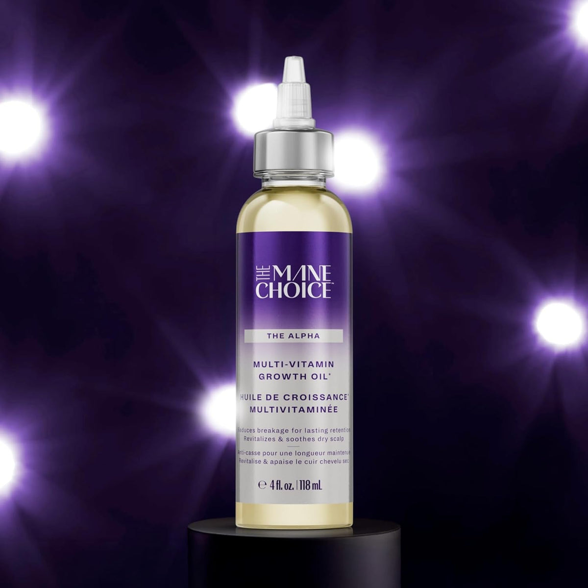 Alpha Multi-Vitamin Scalp Hair Growth Oil, 4 Fl Oz, 1 Pack, Nourishing Scalp Oil with Biotin, Vitamin C, Rosemary, Rice Extract, Jojoba, Tea Tree & Castor Oil, Lightweight & Non-Greasy