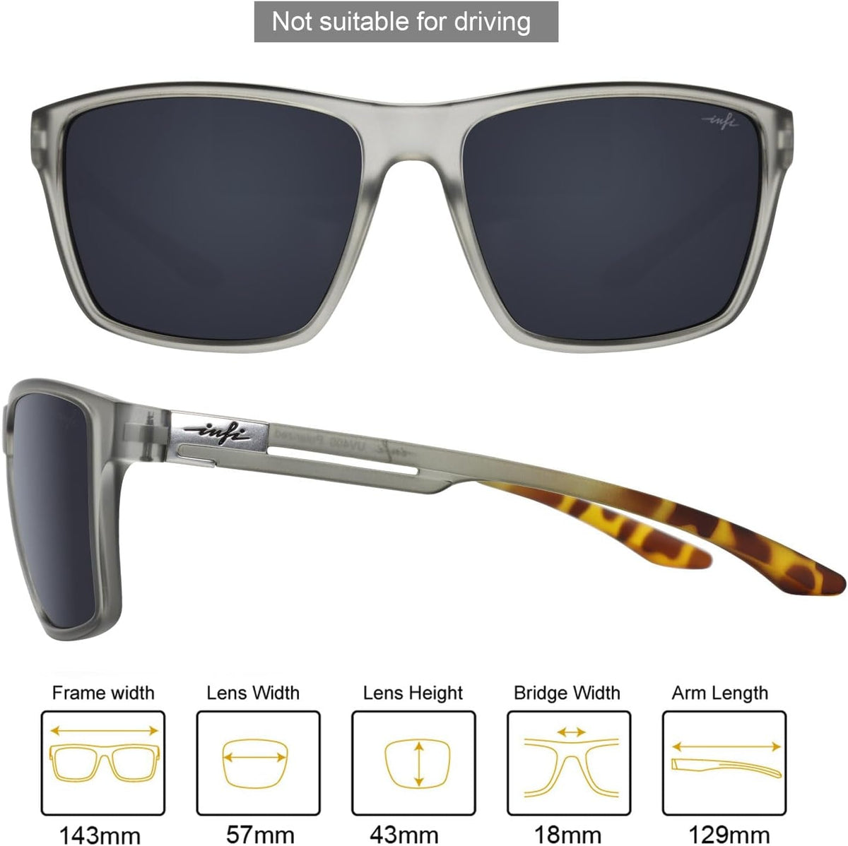 Fishing Polarized Sunglasses for Men Driving Running Golf Sports Glasses Square UV Protection Designer Style Unisex