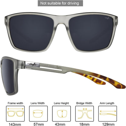 Fishing Polarized Sunglasses for Men Driving Running Golf Sports Glasses Square UV Protection Designer Style Unisex
