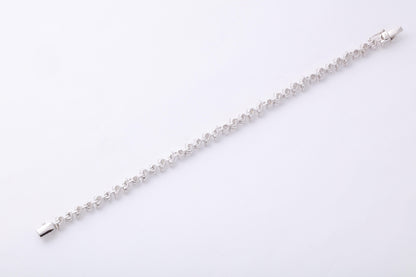 Exquisite 10.07 Carat Multi Shape Diamond Tennis Bracelet 18k Gold