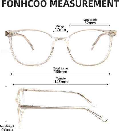 Blue Light Blocking Glasses Fashion Round TR90 Frame Transparent Eyewear Anti UV Computer Glasses for Women Men