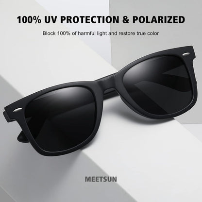 Retro Polarized Sunglasses for Women Men Classic Mirror Lens Driving Trendy Sun Glasses UV Protection (3 Pack)