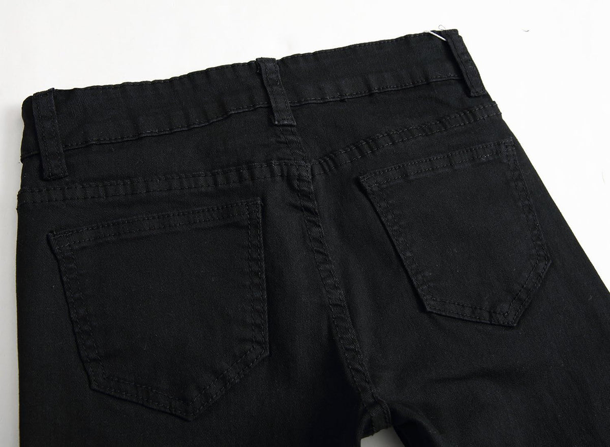 Boy'S Skinny Fit Ripped Destroyed Distressed Stretch Slim Jeans Pants