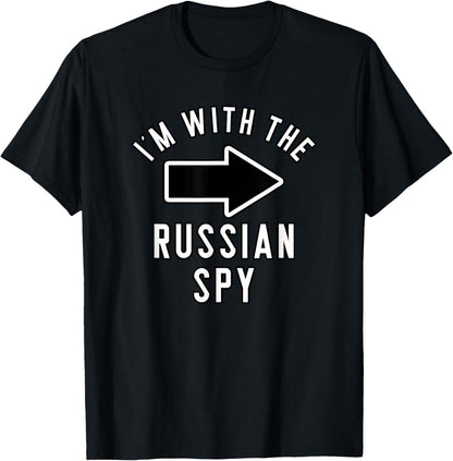 Couples Halloween Costume Shirts I'M with the Russian Spy T-Shirt