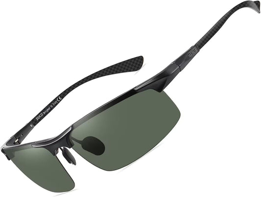 Men'S Sports Polarized Driving Carbon Fiber Sunglasses for Men UV400 Protection DC8277
