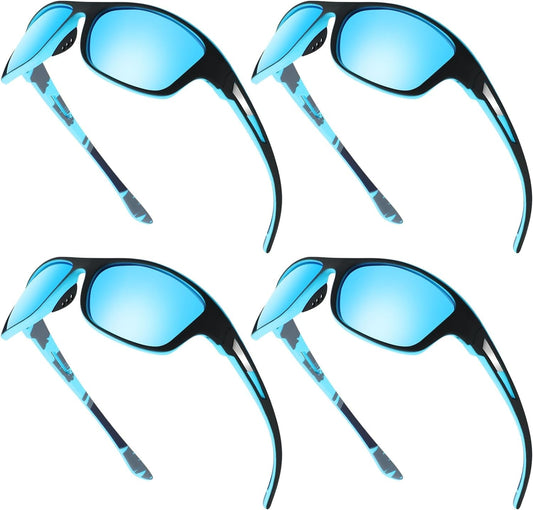 4 Pairs Men Polarized Sunglasses with UV Protection Driving Glasses Sports for Sport Outdoor Activities