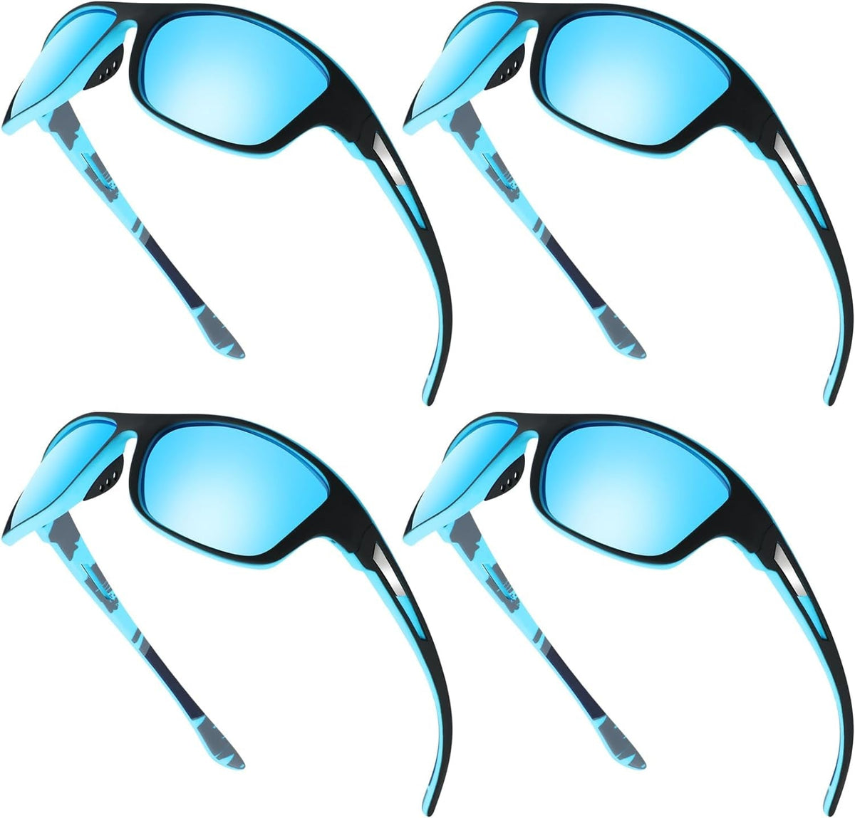 4 Pairs Men Polarized Sunglasses with UV Protection Driving Glasses Sports for Sport Outdoor Activities