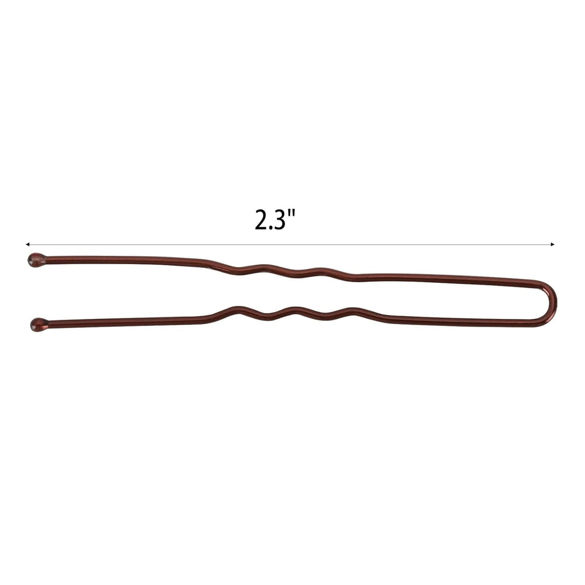 300 Hair Bun Bobby Pins U Shaped Pin Hair Grips to Clip Ballet Hair Net for Women 6 CM/2.3 Inch Brown