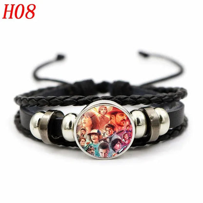 12 Styles Stranger Things 4 Hellfire Club Time Gem Bracelets & Bangles for Unisex Women Men Fashion Jewelry Gifts