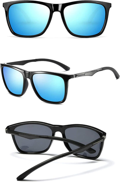 Polarized Sunglasses for Men Aluminum Mens Sunglasses Driving Rectangular Sun Glasses for Men/Women