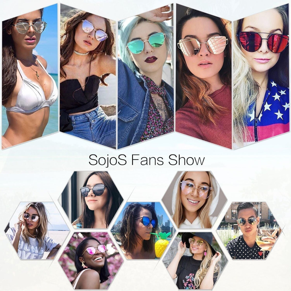 Cat Eye Sunglasses for Women Fashion Designer Style Mirrored Lenses