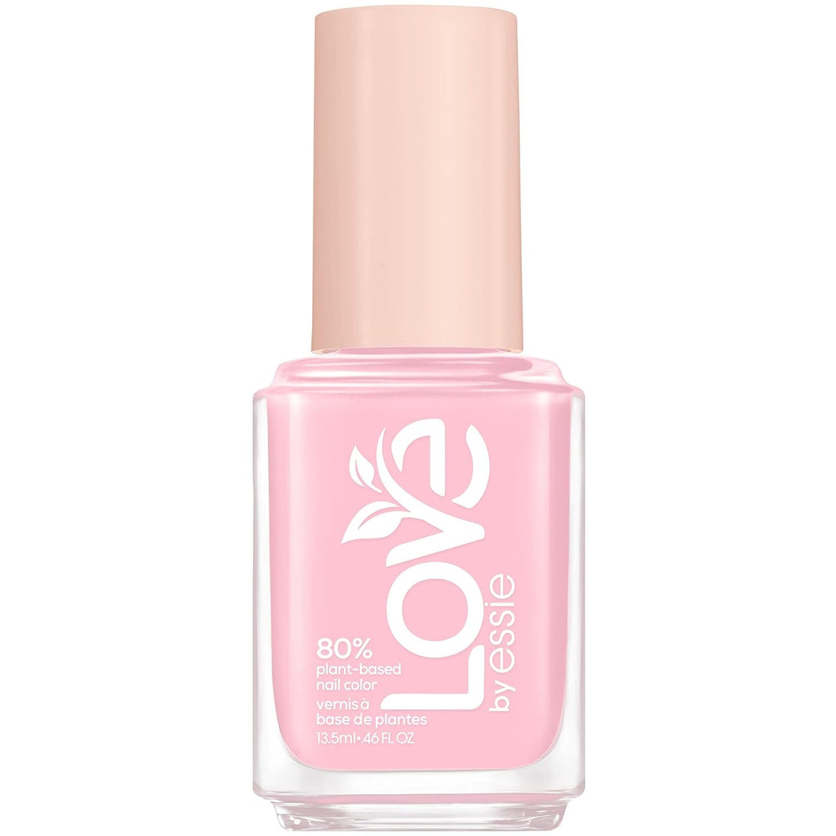 LOVE by  Nail Polish, 80% Plant-based, Salon-Quality, Vegan, White, Blessed Never Stressed, 0.46 Fl Oz