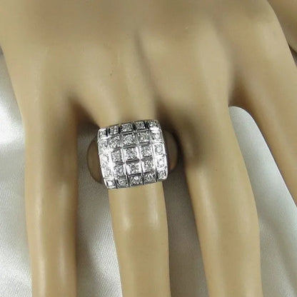Fashion Man Jewelry White Sapphire Gemstones  925 Sterling Silver Wedding Engagement Ring Gifts