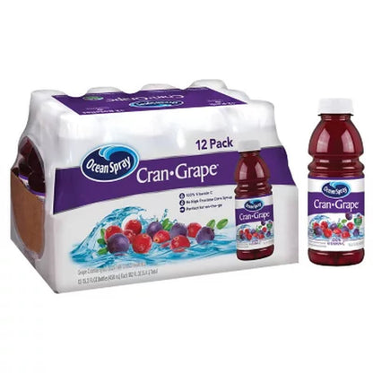 Ocean Spray Cranberry Grape Juice Cocktail 15.2 Fl. Oz., 12 Pk.