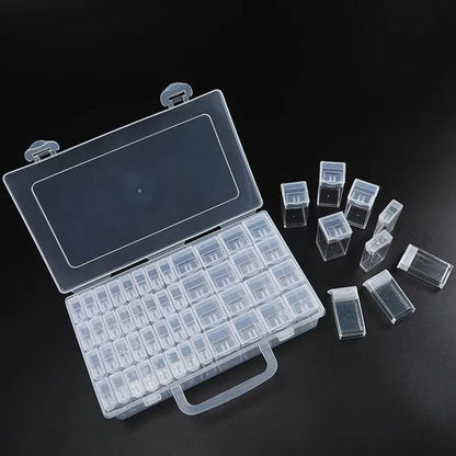 56/48/40/32/12 Diamond Painting Tools Accessories Beads Container Rhinestone Diamond Embroidery Stone Storage Convenience Box