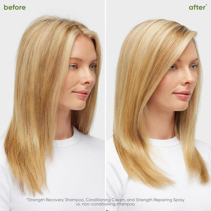 Biolage Strength Recovery Conditioner - Moisturizes & Strengthens Damaged Hair, Softness & Shine, Olive Squalane & Vegan Proteins, Paraben-Free, Vegan, Packaging May Vary