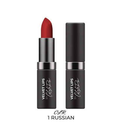 Coco La Rue Creamy Velvet Lipstick Lustrous Mauve Lipstick, High-Shine Plumping Lip Balm, Hydrating Lip Color (CLR-C 1 Russian)