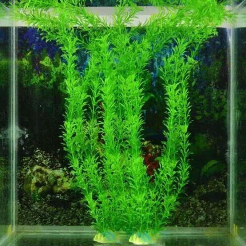 5X Artificial Fake Plastic Water Grass Plants for Fish Tank Aquarium Decoration