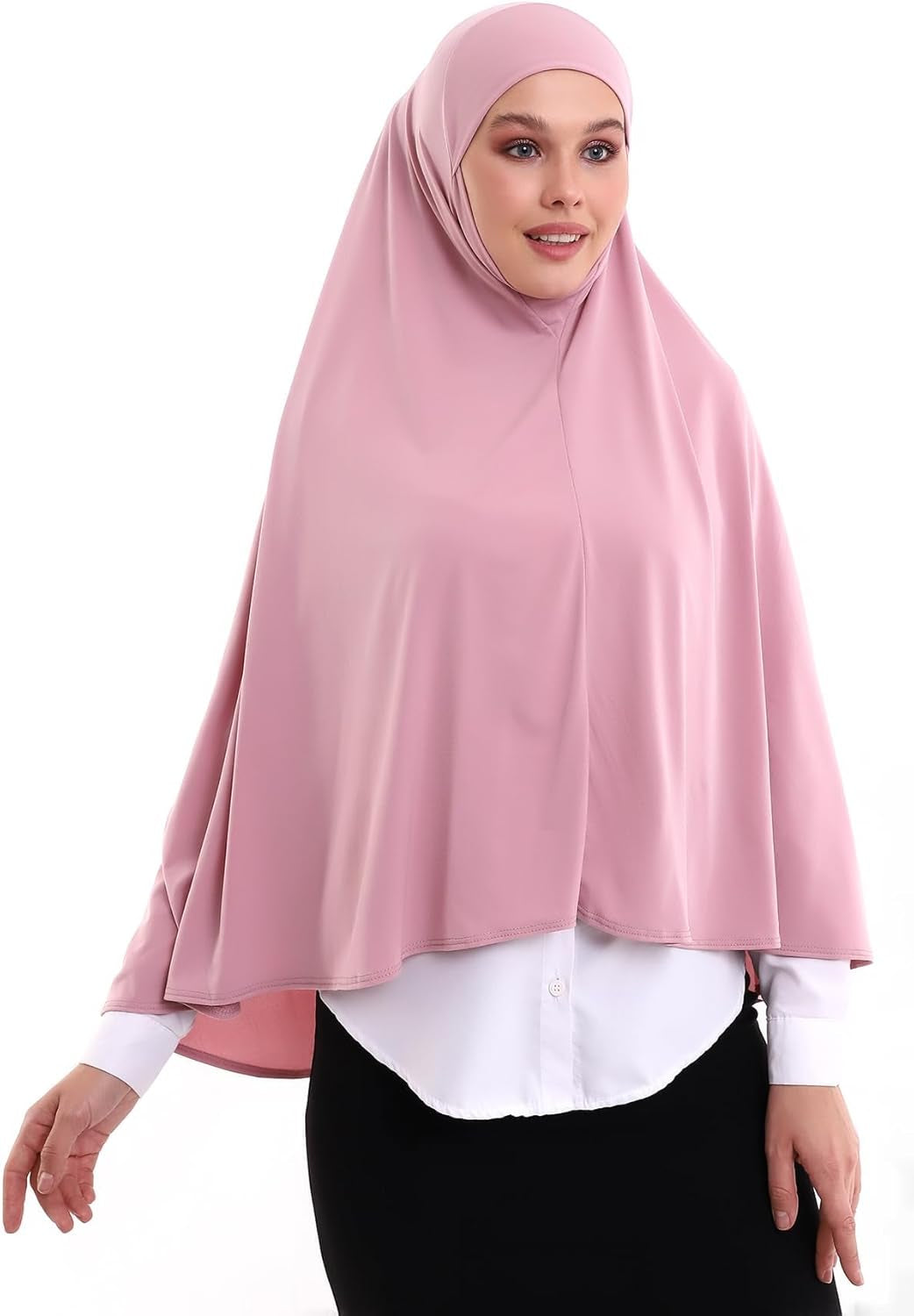 , Women Muslim Hijab Cover, Islamic Khimar, Long Salah Clothes. Prayer Hijab for Women