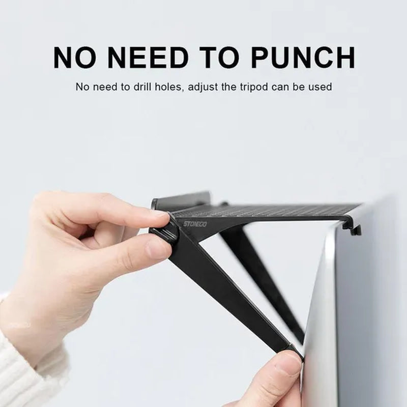 TV Monitor Rack Screen Top Storage Shelf Holder Home Storage Computer Multi-functional Organizer Bracket (Only Shelf) S/L 1PC