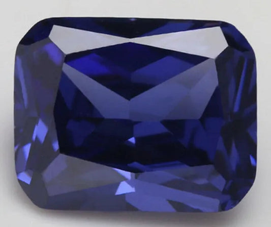 Natural Emerald Blue Sapphire 20ct 12x16mm Faceted Cut AAAAA VVS Loose Gemstone