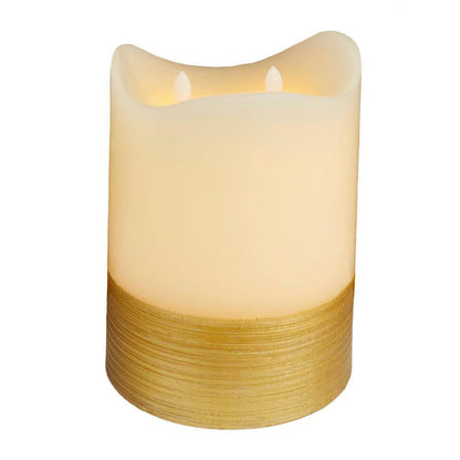 White Wax Traditional Flameless Candle