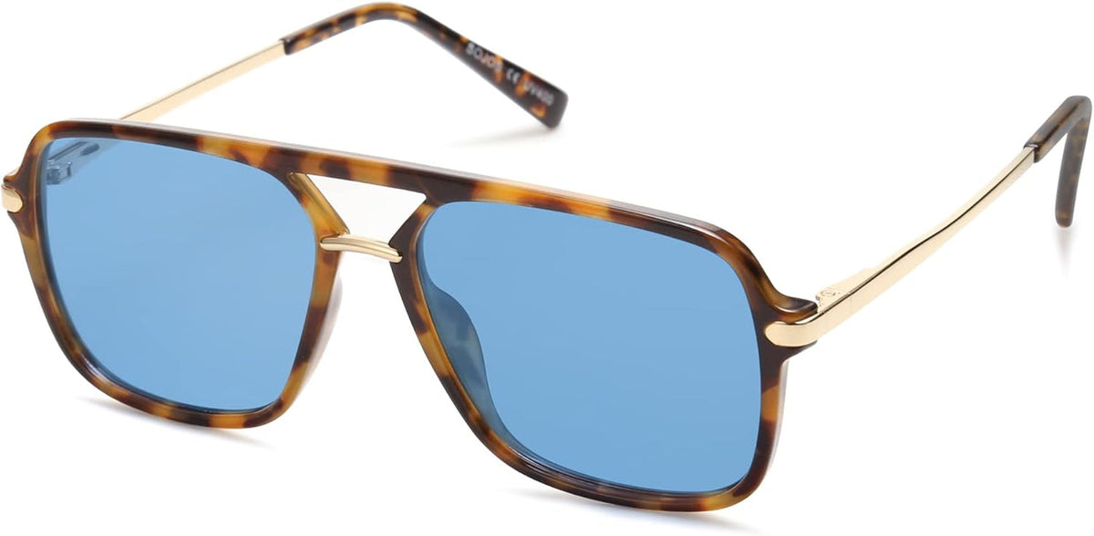 Sunglasses for Women & Men, Square, Retro, Polarized Lens, Trendy Aviator, 90S Shades