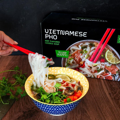 Vietnamese Pho Instant Noodle Bowls | Vietnamese Pho Flavor Broth with Rice Noodles | No Artificial Flavors | No MSG Added | 2.3 Oz (9 Pack)