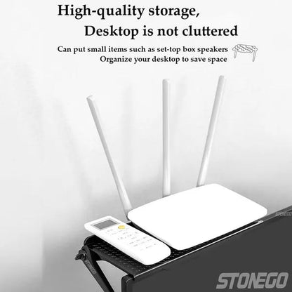 TV Monitor Rack Screen Top Storage Shelf Holder Home Storage Computer Multi-functional Organizer Bracket (Only Shelf) S/L 1PC