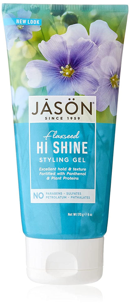 Styling Gel, Flaxseed Hi Shine, 6 Oz