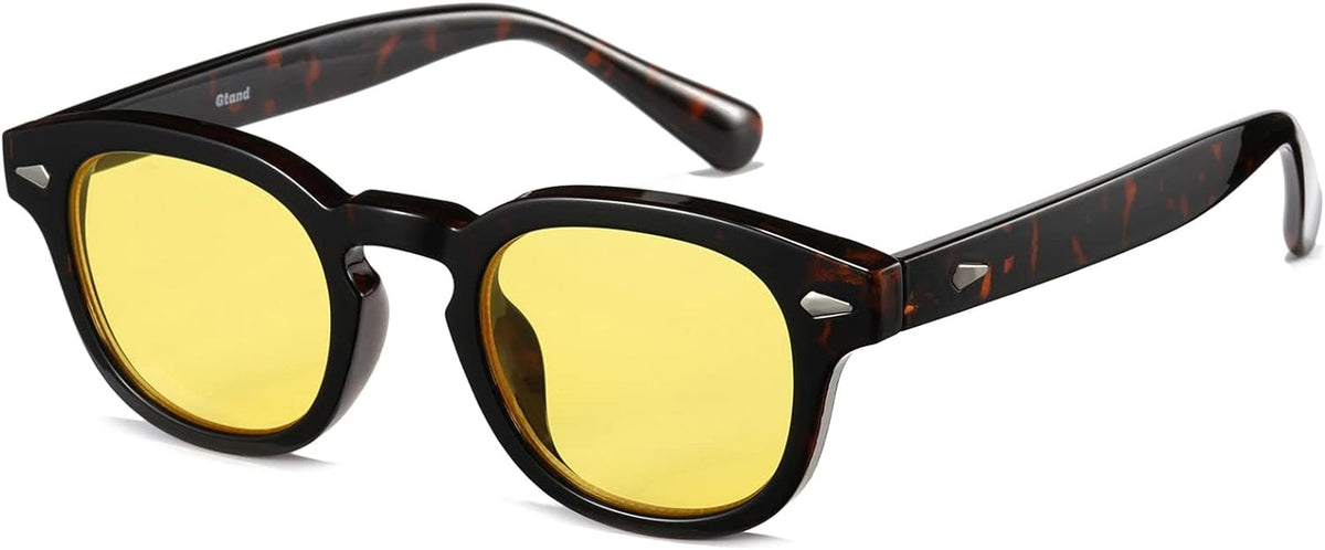 Unisex Vintage Retro Round Style Tinted Sunglasses For Men Women Fashion Circle Sun Glasses 46mm