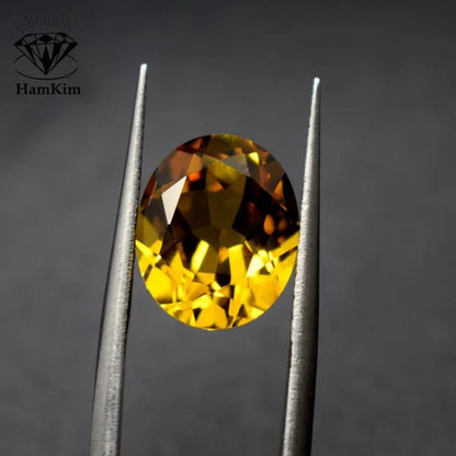 Natural Unheated AAAA 7.50 Cts AAAAA Gemstone Yellow Sapphire 10x12mm Oval Cut Gem Sri-Lanka VVS Loose Gemstone Jewelry